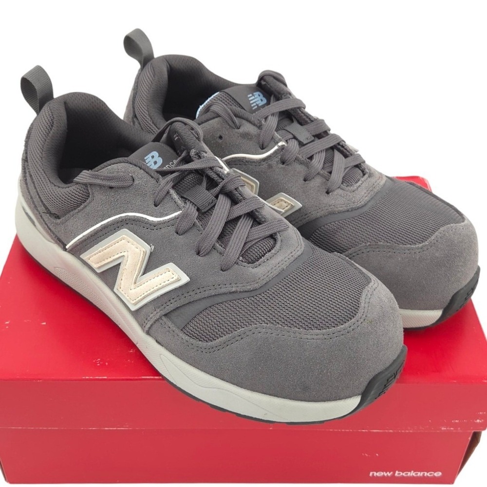 New Balance Elite Lite Work Shoes Women 9.5 WIDE Gray Composite Toe Sneakers NEW